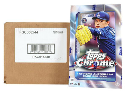 2025 Topps Chrome Baseball Hobby 12-Box Case