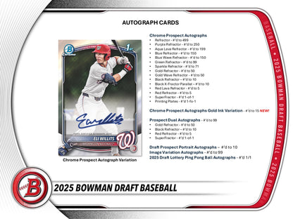 2025 Bowman Draft Baseball Super Jumbo Box