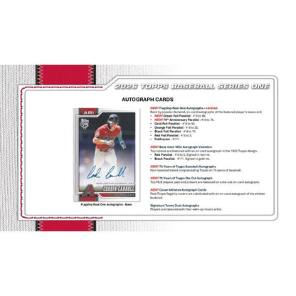 2026 Topps Series 1 Baseball Hobby 12-Box Case