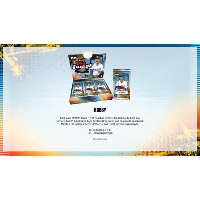 2026 Topps Finest Baseball Hobby Box