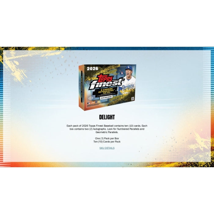 2026 Topps Finest Baseball Delight Box