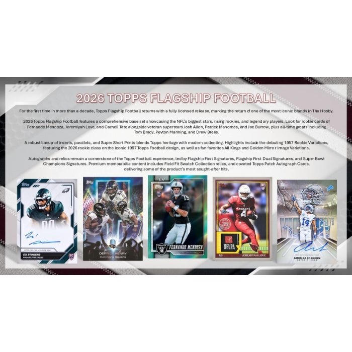 2026 Topps Football Hobby 12-Box Case (Presell)