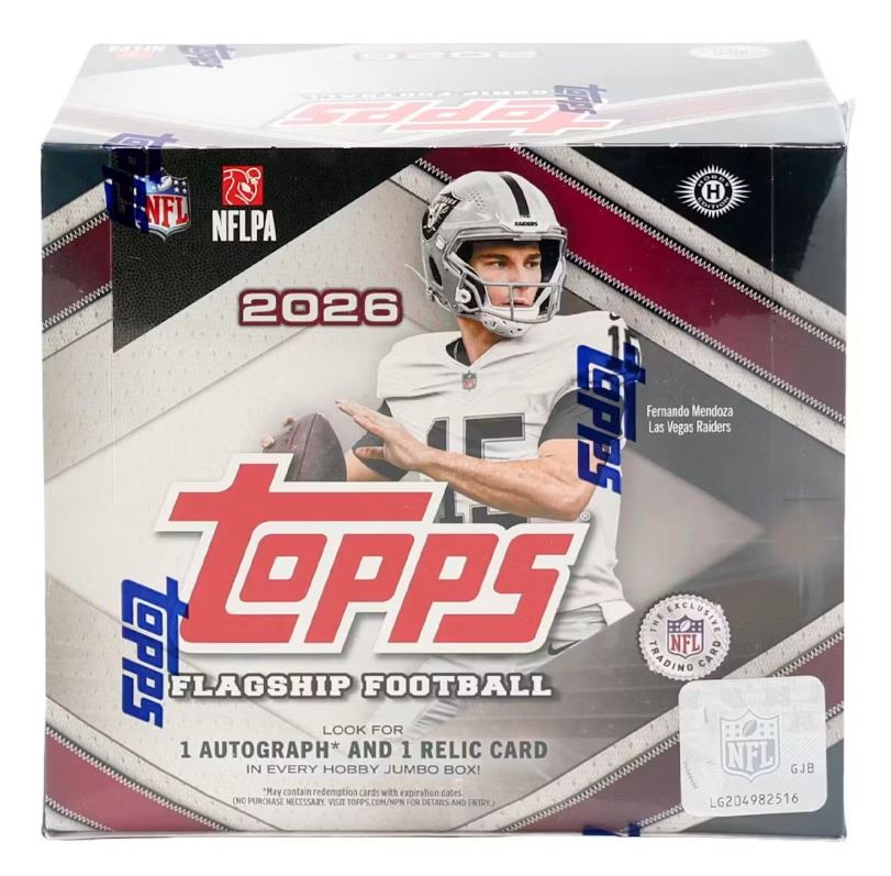 2026 Topps Football Hobby Jumbo 6-Box Case (Presell)