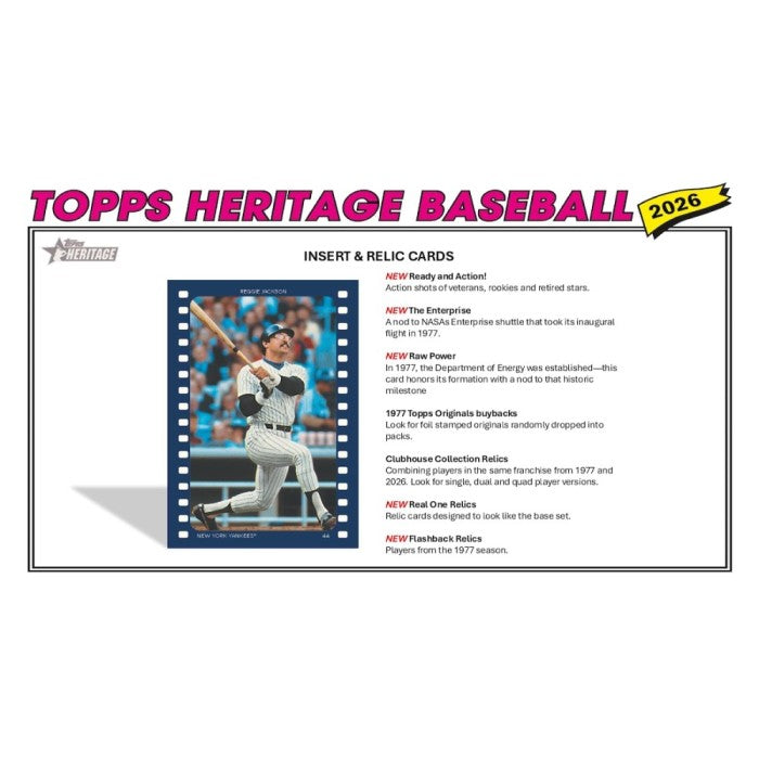2026 Topps Heritage Baseball Hobby Box