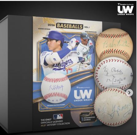 2026 Under Wraps MLB Baseballs Vol. 1
