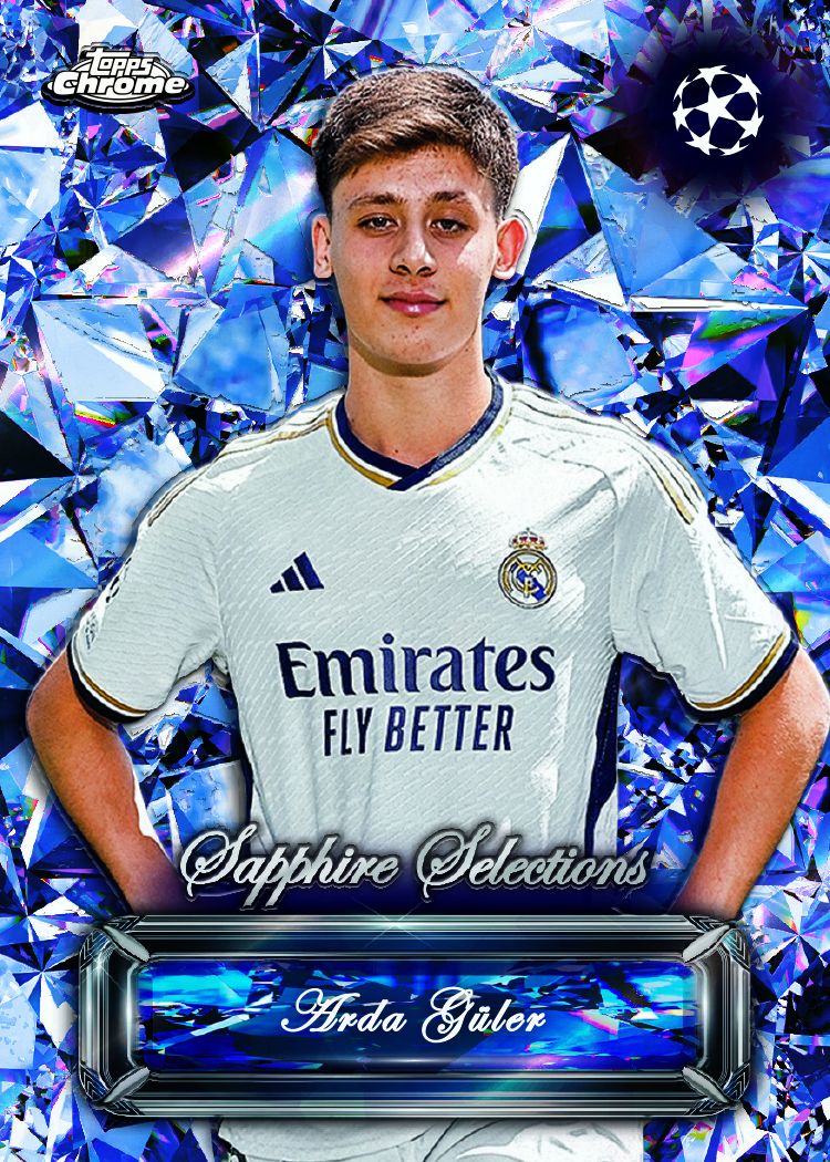 2023/24 Topps Chrome UEFA Club Competitions Sapphire Edition Soccer Box