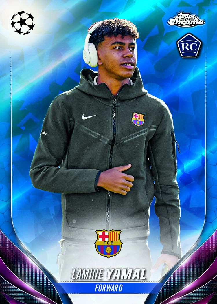 2023/24 Topps Chrome UEFA Club Competitions Sapphire Edition Soccer Box