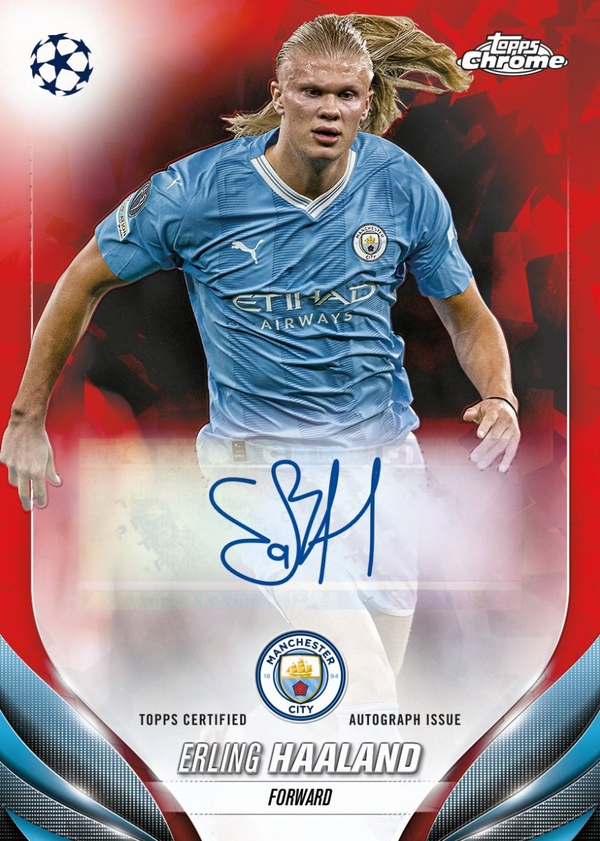 2023/24 Topps Chrome UEFA Club Competitions Sapphire Edition Soccer Box