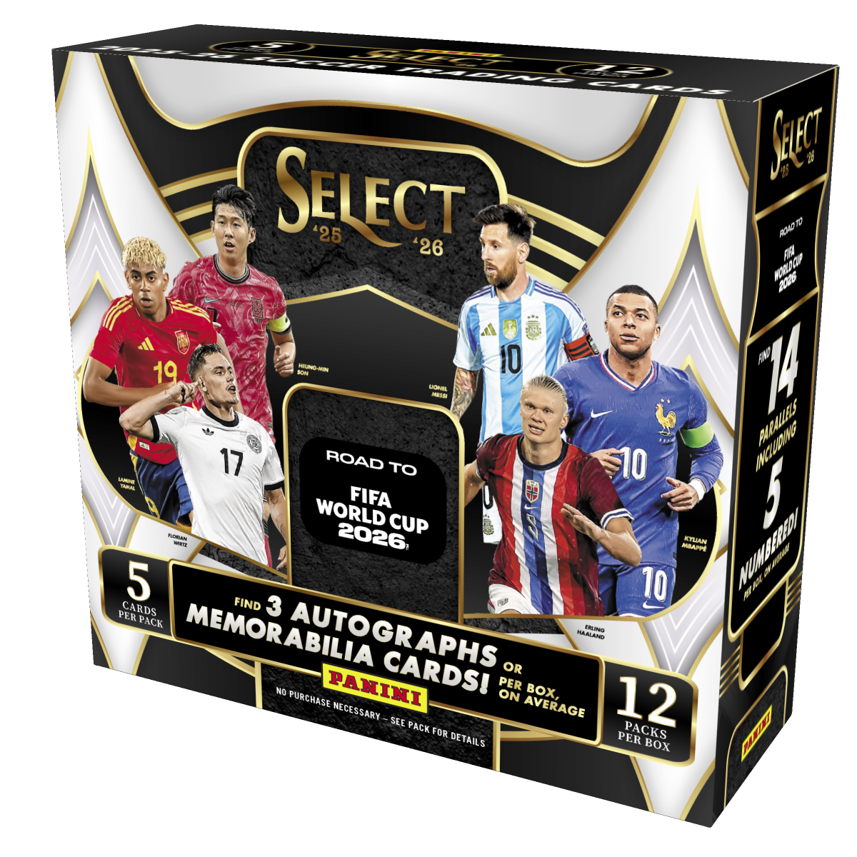 2025/26 Panini Select Road To FIFA World Cup 2026 Soccer Hobby Box