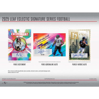2025 Leaf Eclectic Signature Series Football Hobby Box