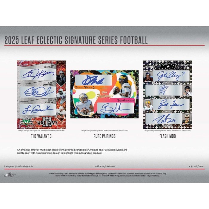 2025 Leaf Eclectic Signature Series Football Hobby Box