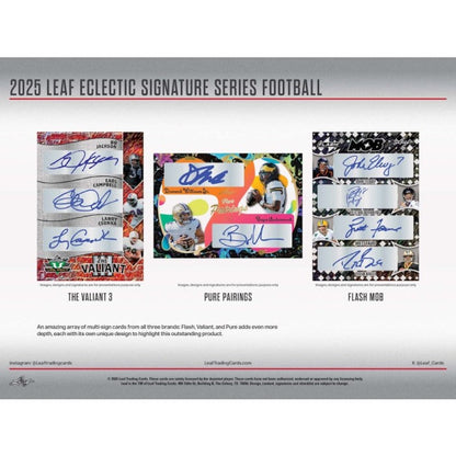 2025 Leaf Eclectic Signature Series Football Hobby Box