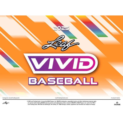 2025 Leaf Vivid Baseball Jumbo Box