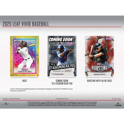 2025 Leaf Vivid Baseball Jumbo Box
