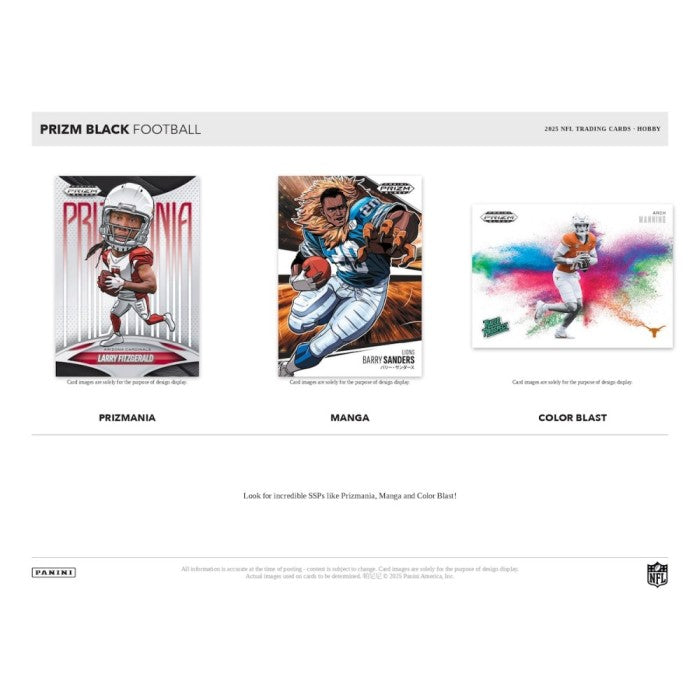 2025 Panini Prizm Black Football Hobby Box