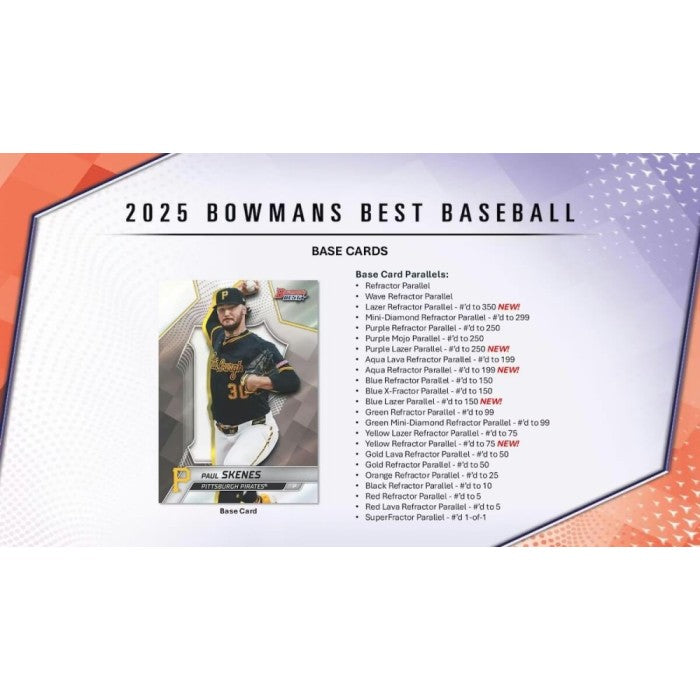 2025 Bowman's Best Baseball Hobby Box