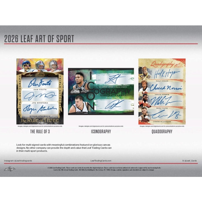 2026 Leaf Art of Sport Hobby Box