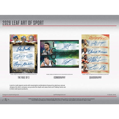 2026 Leaf Art of Sport Hobby Box