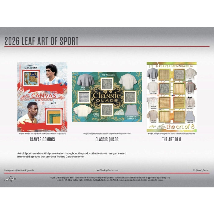 2026 Leaf Art of Sport Hobby Box