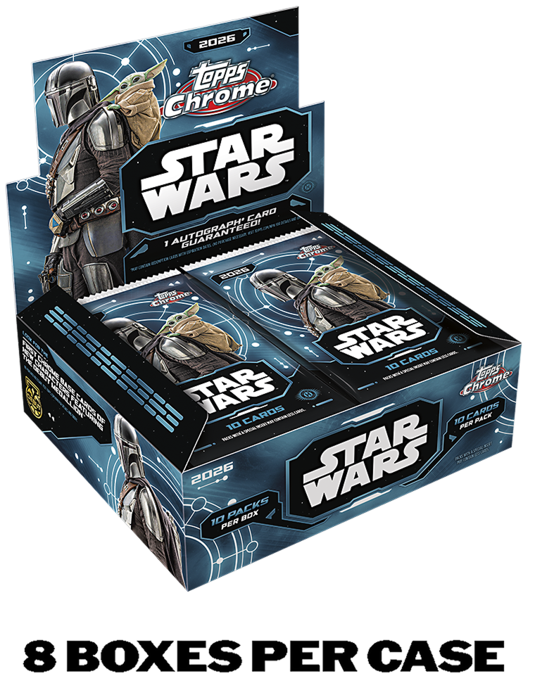 2026 Topps Star Wars Chrome Hobby 8-Box Case