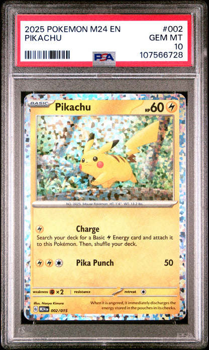 2025 Pokemon M24 En-Mcdonald'S Collection #002 Pikachu PSA 10
