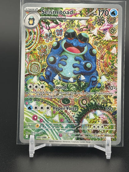 Pokemon SV: Black Bolt #105/086 Seismitoad