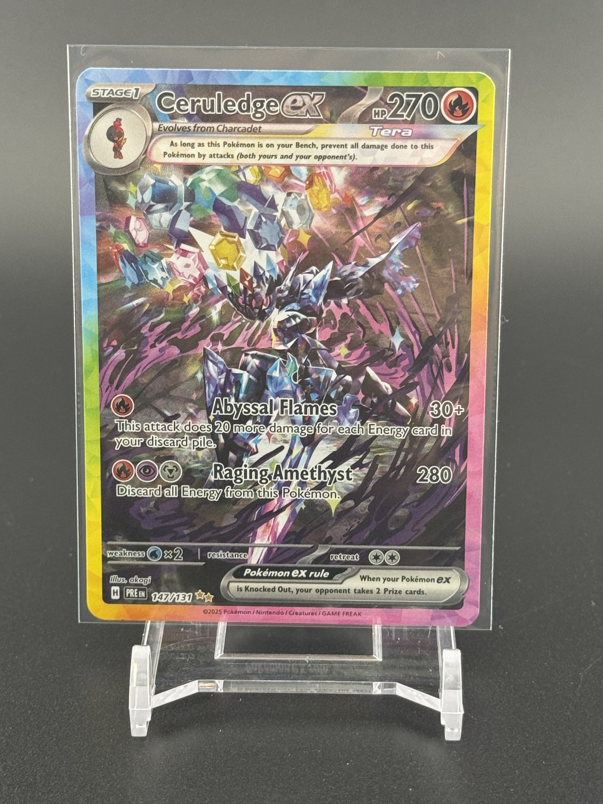 Pokemon SV: Prismatic Evolutions #147/131 Ceruledge ex