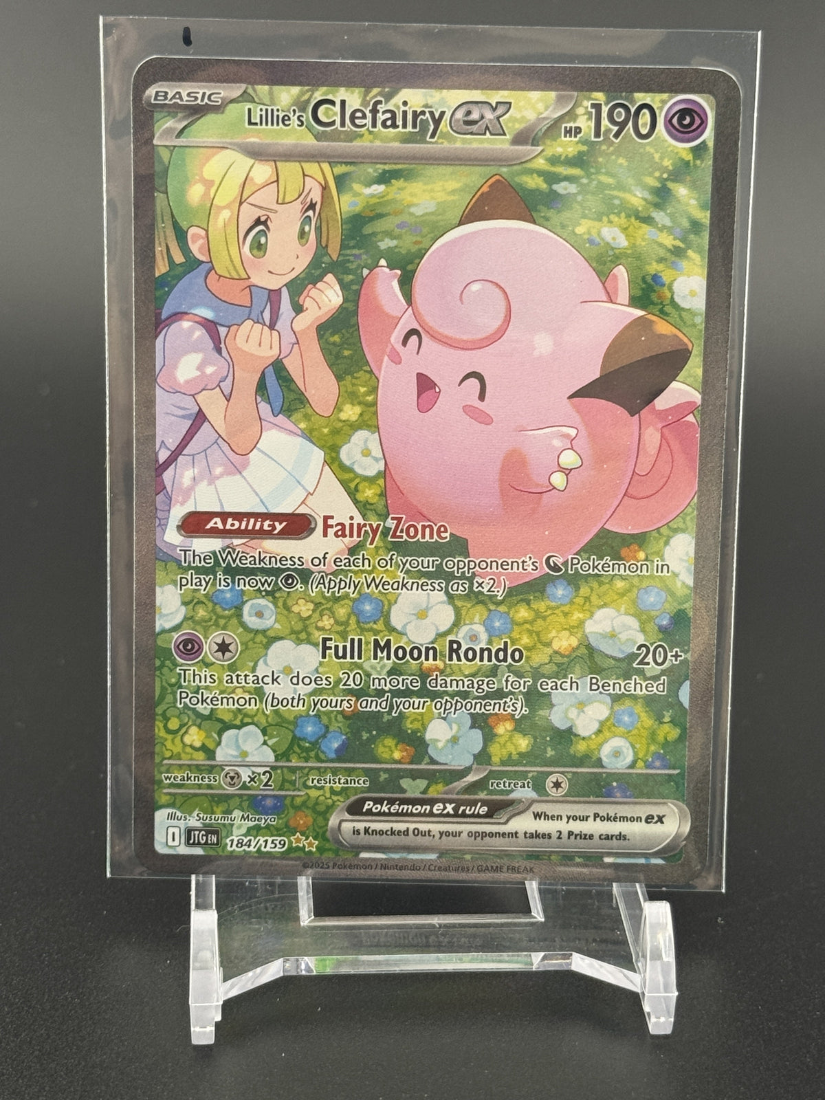 Pokemon SV09: Journey Together #184/159 Lillie's Clefairy ex #1