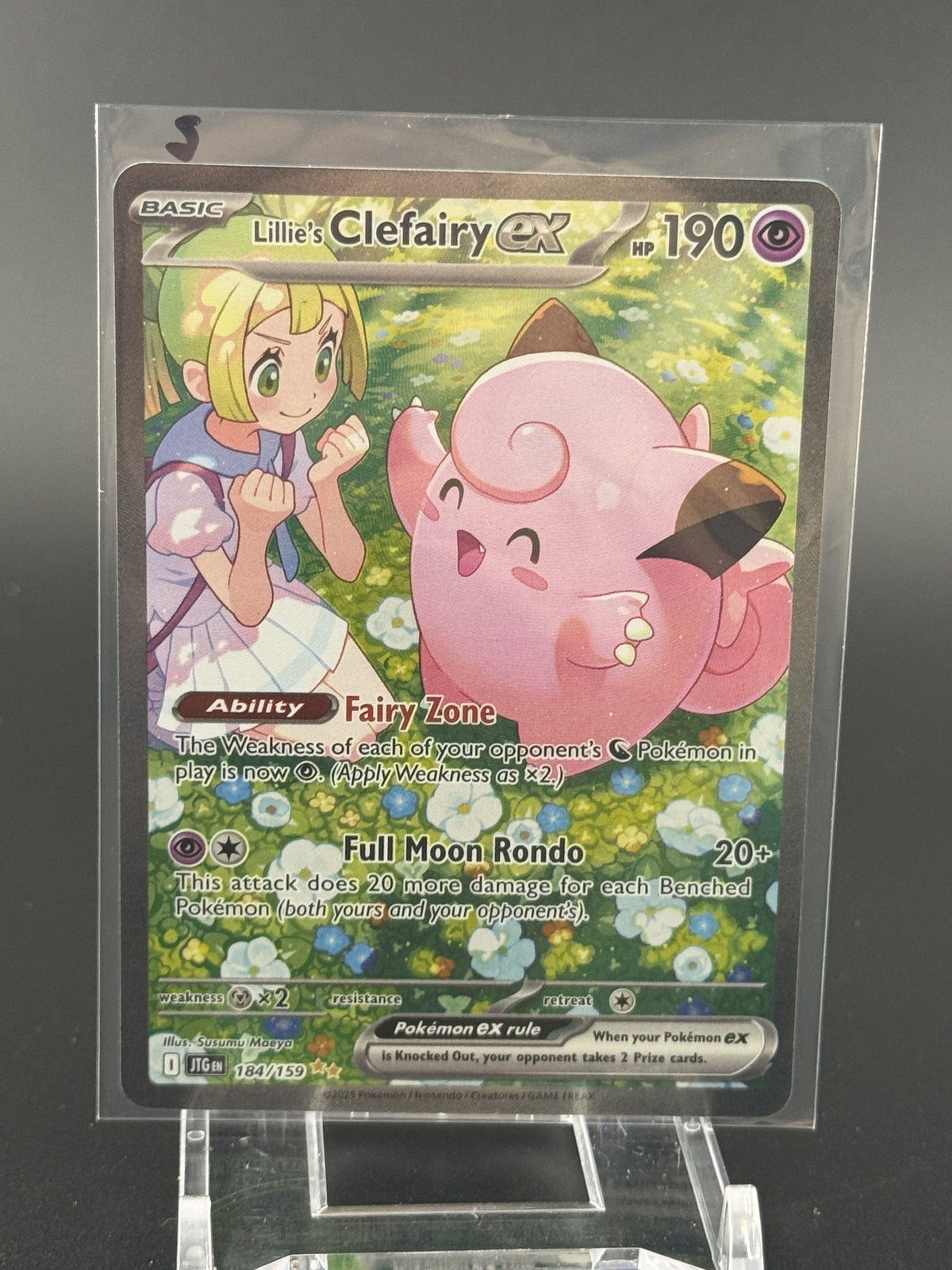 Pokemon SV09: Journey Together #184/159 Lillie's Clefairy ex #2