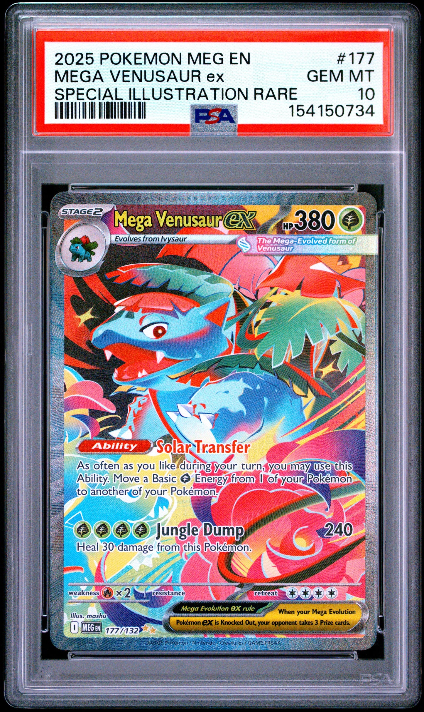 Pokemon ME01: Mega Evolution #177 Mega Venusaur ex SIR PSA 10