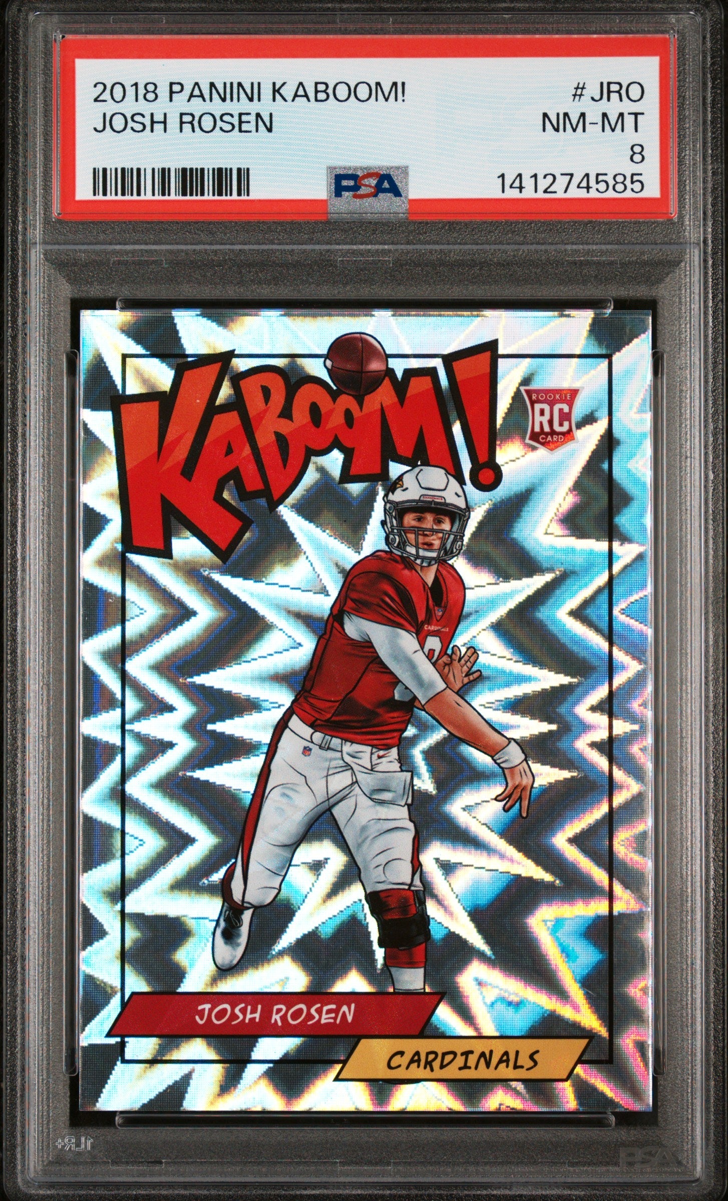 Josh Rosen RC 2018 Panini Kaboom! Rookie SSP PSA 8