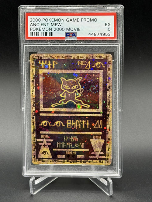 2000 Pokemon Game Movie Ancient Mew (SWIRL) PSA 5