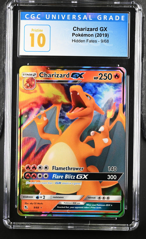 2019 Pokemon Hidden Fates #9 Charizard GX CGC 10 Pristine