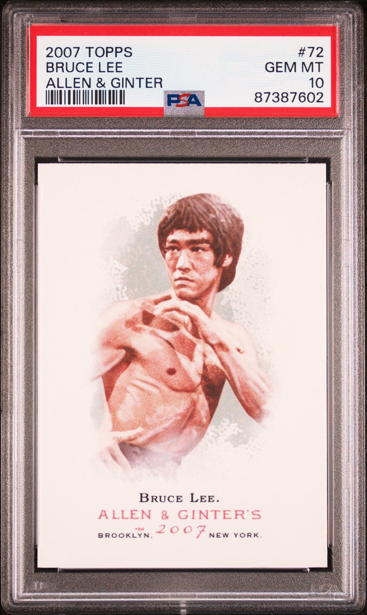 Bruce Lee 2007 Topps Allen & Ginter #72 PSA 10