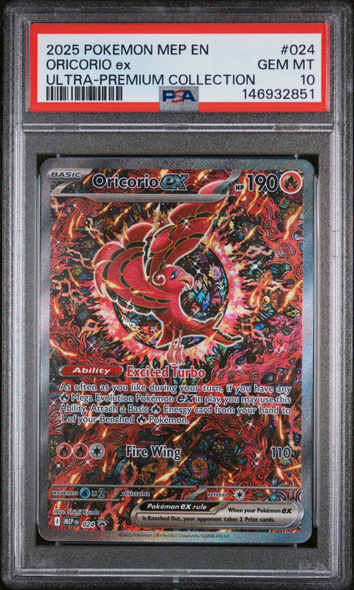2025 Pokemon ME: Mega Evolution Promo #024 Oricorio ex PSA 10 (851)