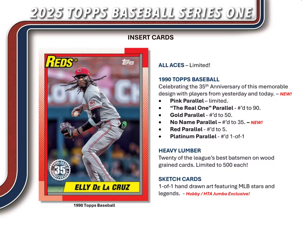 2025 Topps Series 1 Baseball Hobby Jumbo Box