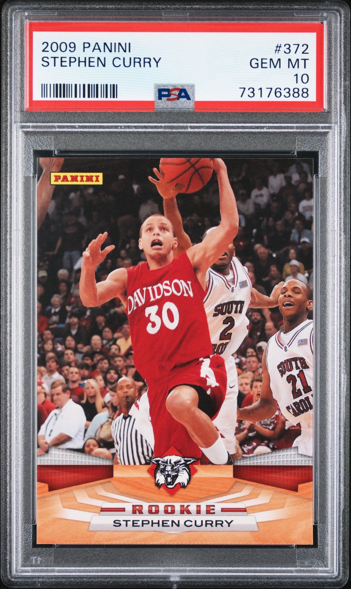 Stephen Curry RC 2009-10 Panini Rookie #372 PSA 10