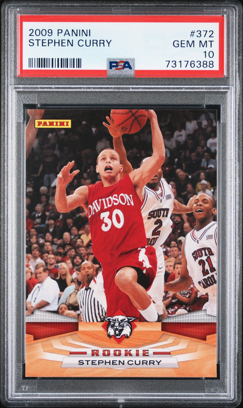 Stephen Curry RC 2009-10 Panini Rookie #372 PSA 10