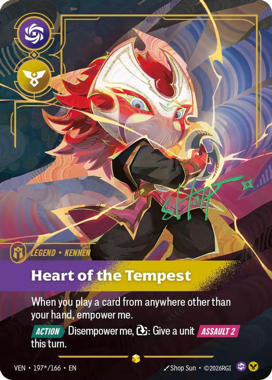 Kennen - Heart of the Tempest (Signature) (197*/166) - Vendetta Foil