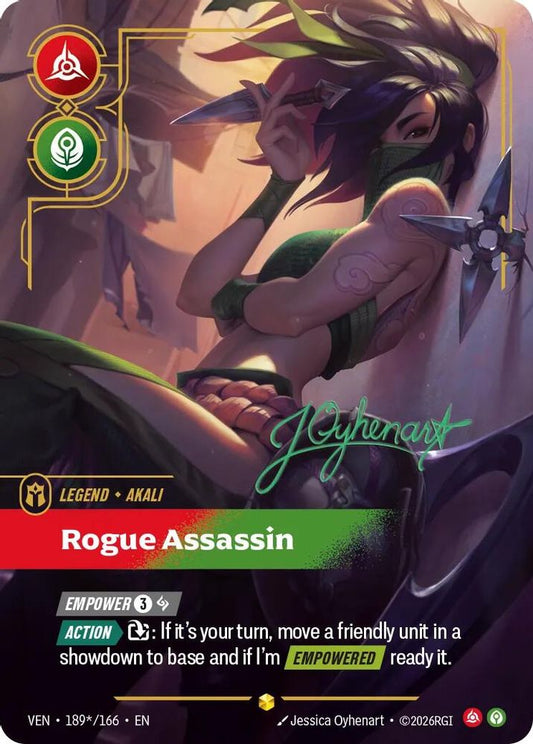 Akali - Rogue Assassin (Signature) (189*/166) - Vendetta Foil