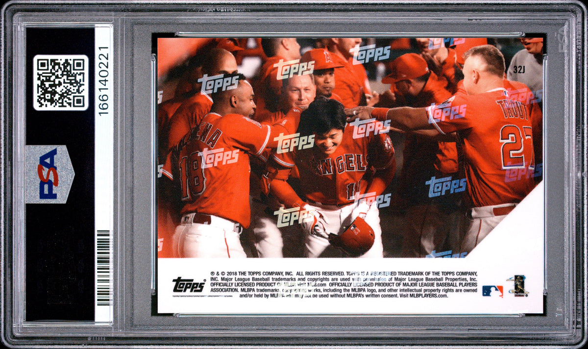 Shohei Ohtani 2018 Topps Now Japanese Rookie PSA 9