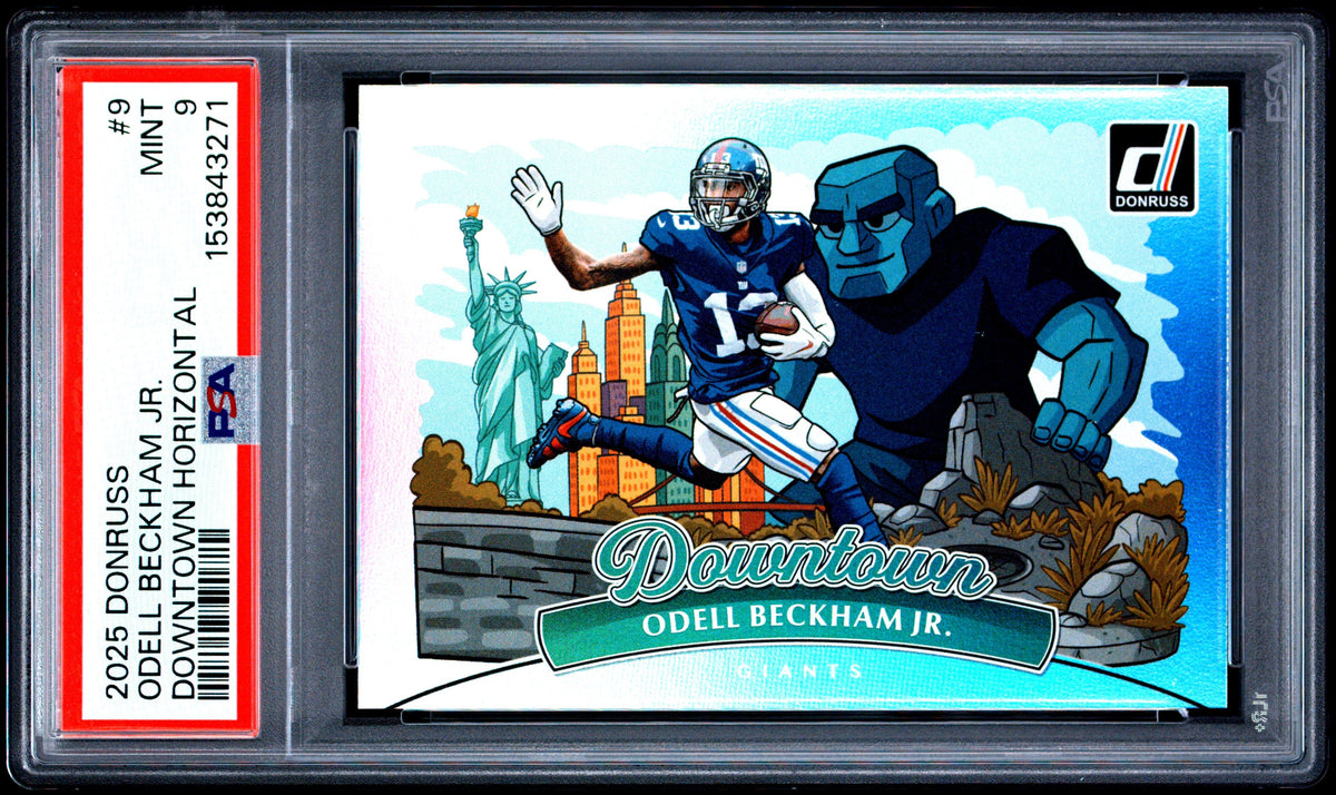 2025 Panini Donruss Downtown Horizontal #9 Odell Beckham Jr. PSA 9
