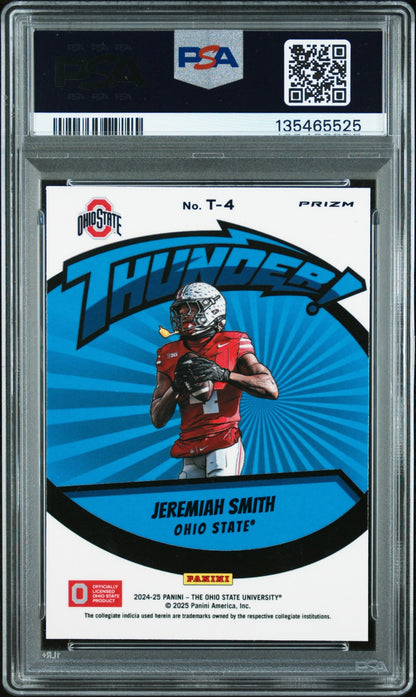 Jeremiah Smith 2024 Panini The Ohio State University Nil Thunder #T-4 PSA 9