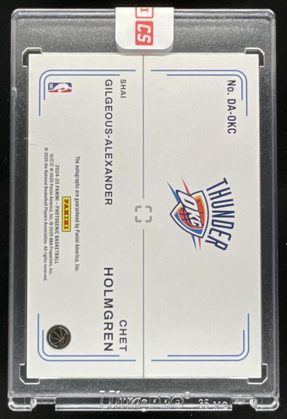 2024-25 Photogenic Dual #DA-OKC Chet Holmgren Shai Gilgeous-Alexander Auto