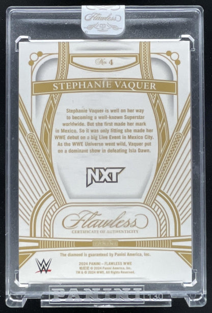 2024 Panini Flawless WWE #4 Stephanie Vaquer /25 RC