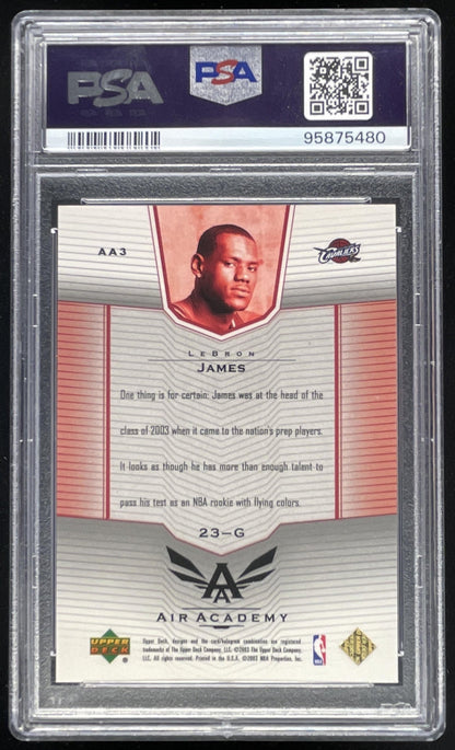 2003-04 Upper Deck Air Academy #AA3 LeBron James RC PSA 10
