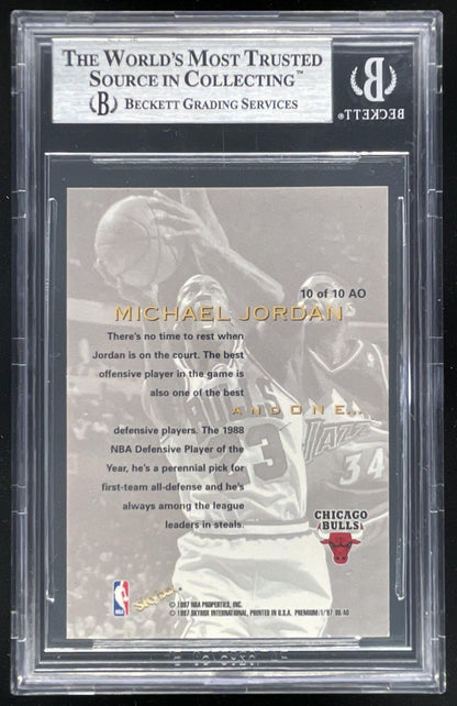1997-98 Skybox Premium And One Inside #10 AO Michael Jordan BGS 9