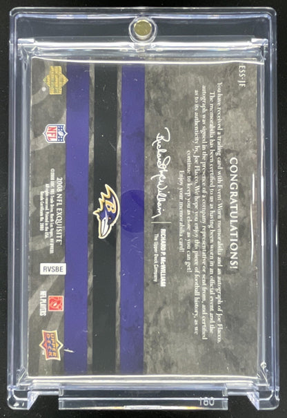 2008 Upper Deck Exquisite Collection Jersey #ESS-JF Joe Flacco RC Auto /25