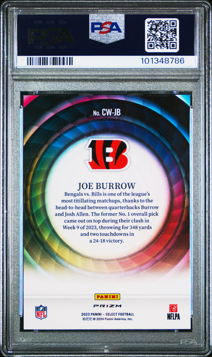 Joe Burrow 2023 Panini Select Color Wheel #CWJB PSA 10