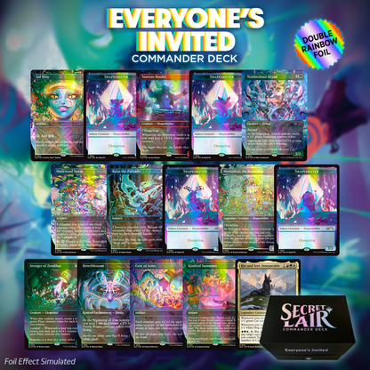 MTG Secret Lair Commander Deck: Everyone's Invited! - Double Rainbow Foil Edition